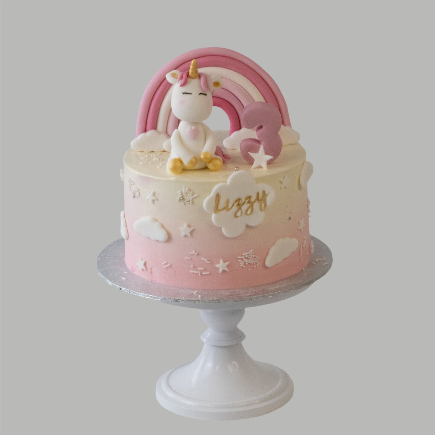 baby eenhoorn unicorn regenboog taart bezorgen bestellen Zeist Utrecht Houten Den Dolder Huis-ter-Heide Bosch en Duin babyshower