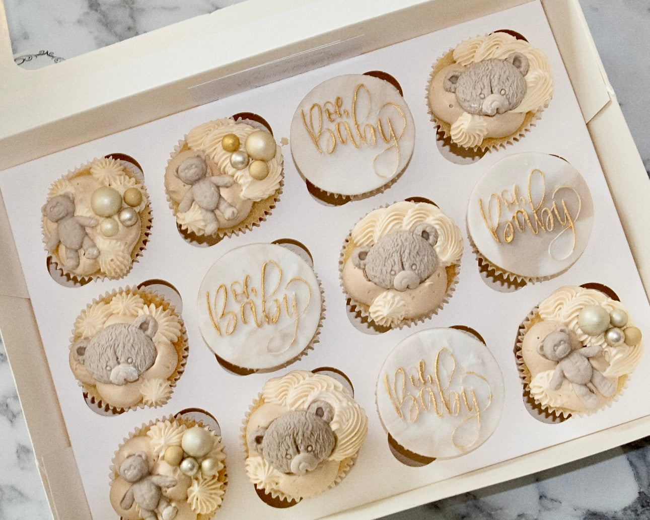 geboorte cupcakes bestellen Zeist Utrecht kraamvisite traktatie genderreveal bezorgen Driebergen Doorn eerste verjaardag