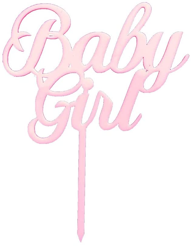 Acryl taarttopper "Baby girl"