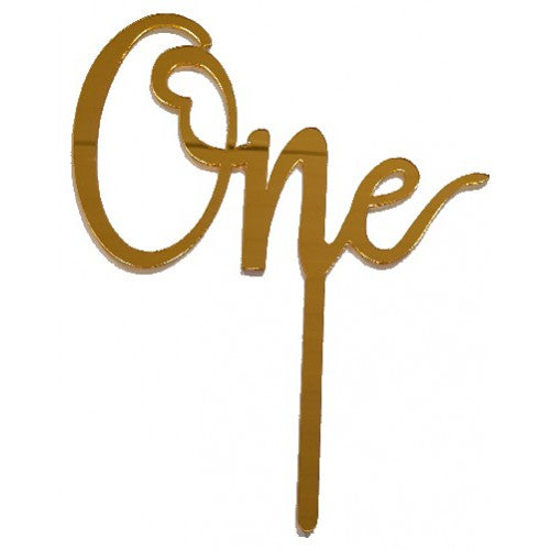 Acryl taarttopper "One"
