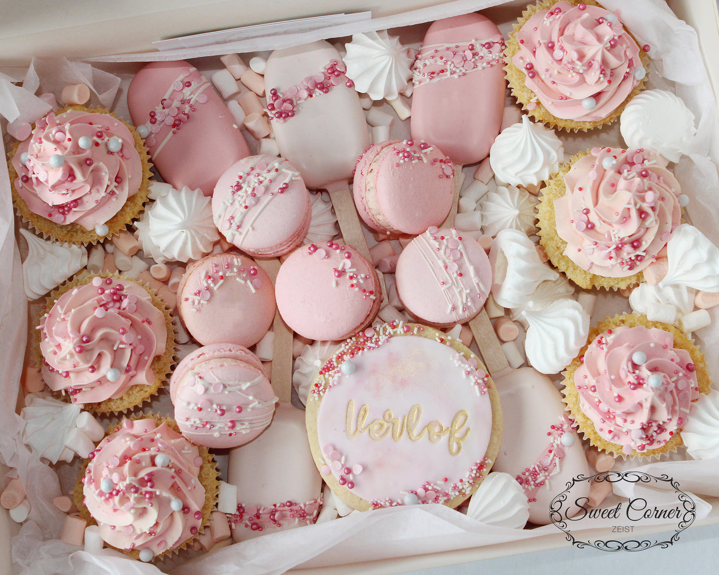 babyshower geboorte cupcakes macarons sweetbox traktatie online bestellen zeist driebergen soesterberg utrecht houten odijk austerlitz high tea