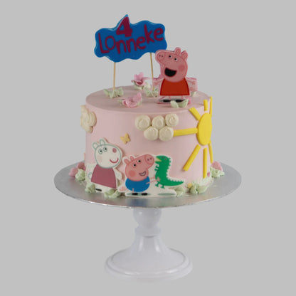 peppa pig big taart kindertaart bestellen bezorgen zeist bunnik bilthoven de bilt utrecht houten driebergen bosch en duin